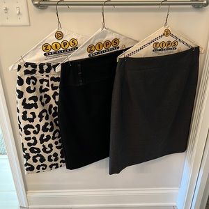 Lot of 3 size 4 skirts